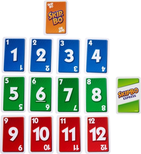 Cartas claras con números grandes