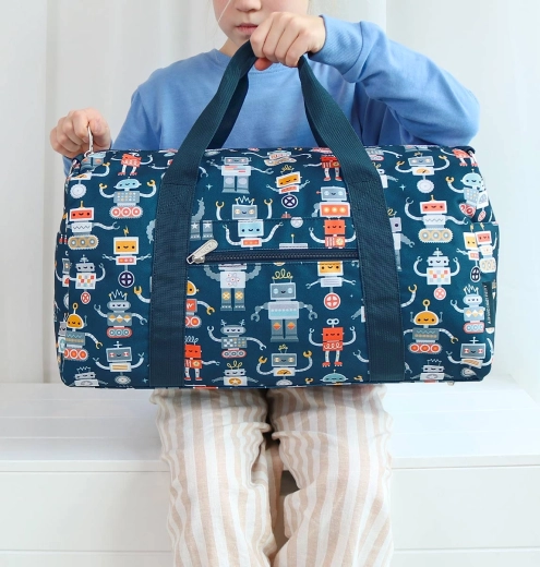 A Little Lovely Company bolsa de viaje infantil robots