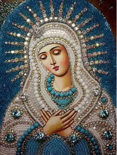 Norimpex pintura de diamantes Santa Madre de Dios 30 × 40 cm - 1 unidad
