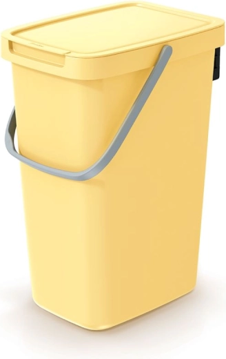 Papelera Systema Q Collect 12 l amarillo claro