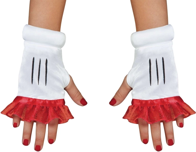 Guantes infantiles sin dedos de Minnie Mouse