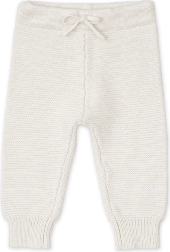 Pantalones de punto cálidos Lodger de lana merino cream, talla 62