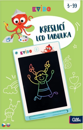 Pizarra LCD de dibujo verde ALBI Kvído