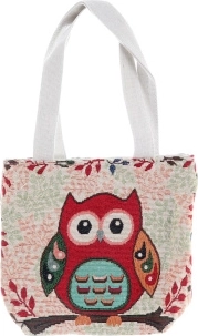 Bolsa de tela de mano búho