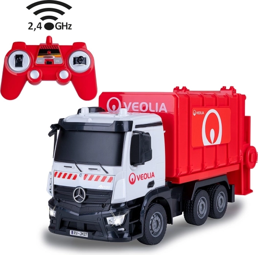 Camión de basura RC Mercedes-Benz Antos a escala 1:26