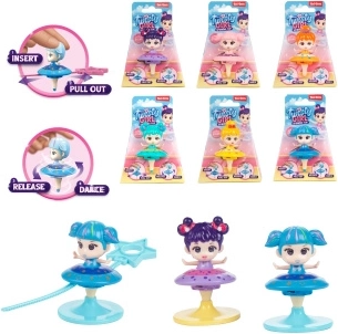 Peonza giratoria con muñeca 6,5 cm