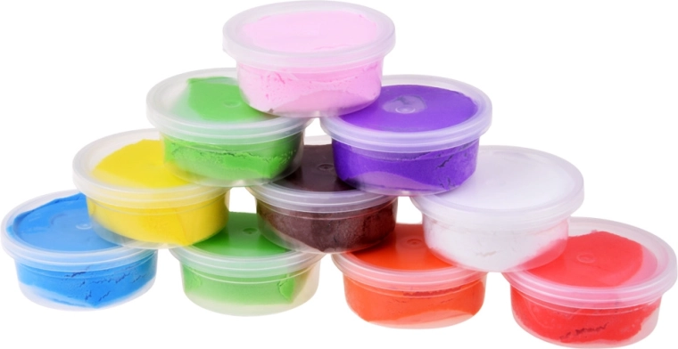 10 colores en vasitos con cierre
