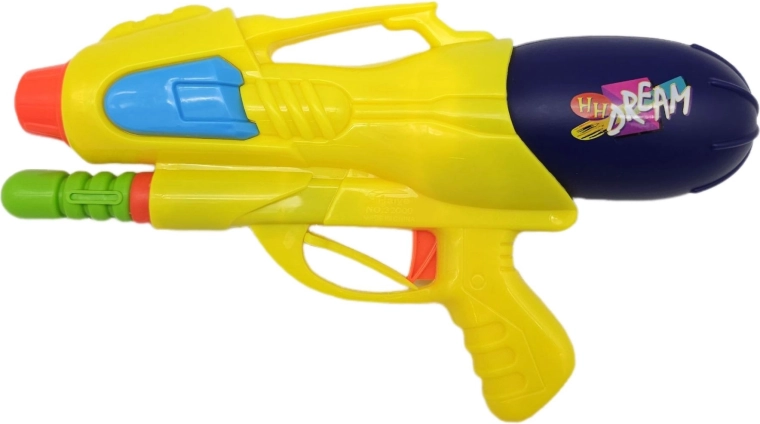 Pistola de agua con bomba 29 cm, amarilla - 1 pieza
