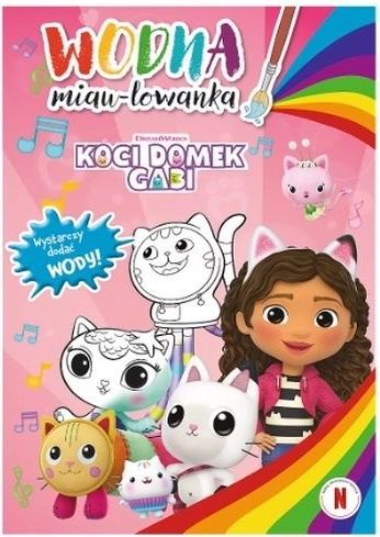 La casa de muñecas mágica de Gabby – láminas para colorear con agua (miau)