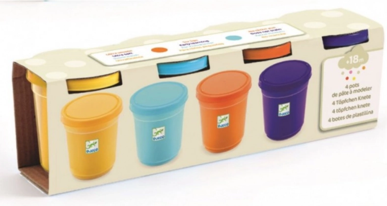 Plastilina de colores DJECO - 4 colores naturales