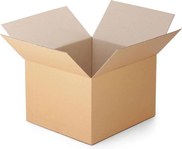 Caja de cartón con solapas 400 × 400 × 350 mm, de triple capa
