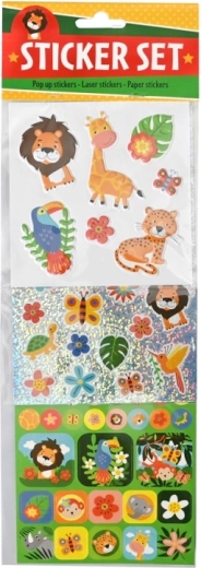 Tres tipos de pegatinas en un solo paquete