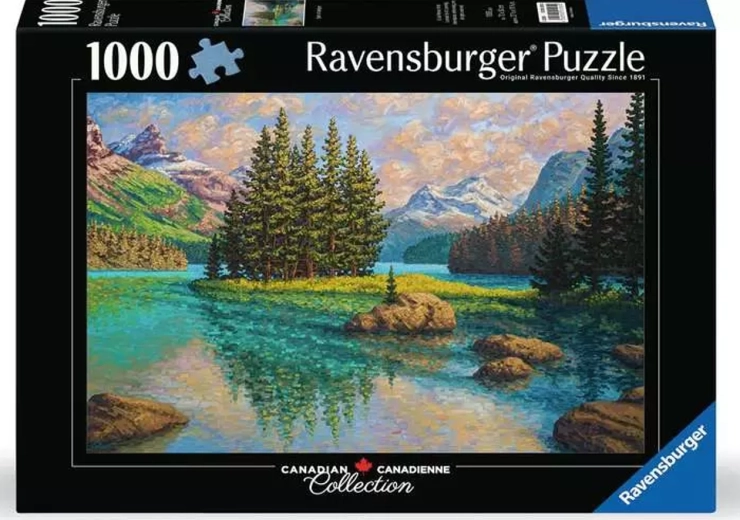 Puzzle Ravensburger Canadian Collection: Espíritu del río Maligne 1000 piezas