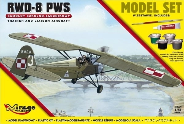 Modelo de avión RWD-8 serie 9