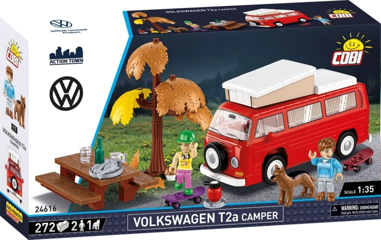 Cobi Volkswagen T2a camper set de construcción 1:35 (272 piezas)