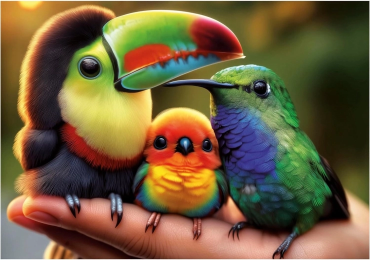 Puzzle Educa Pajaritos 200 piezas