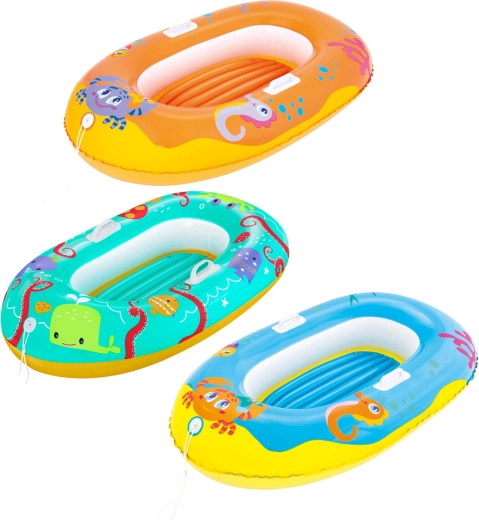 Bote inflable infantil Bestway con asas y cuerda de remolque 119 × 79 cm
