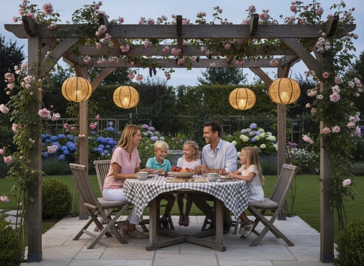 Ambiente para sentarse al aire libre