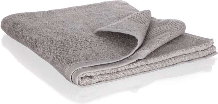 Toalla de baño Loris 70 × 140 cm de algodón, gris claro