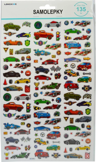 Pegatinas de coches de carreras 100 uds Sparkys