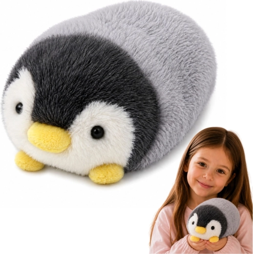 Peluche de pingüino gris-blanco 16 cm - 1 pieza