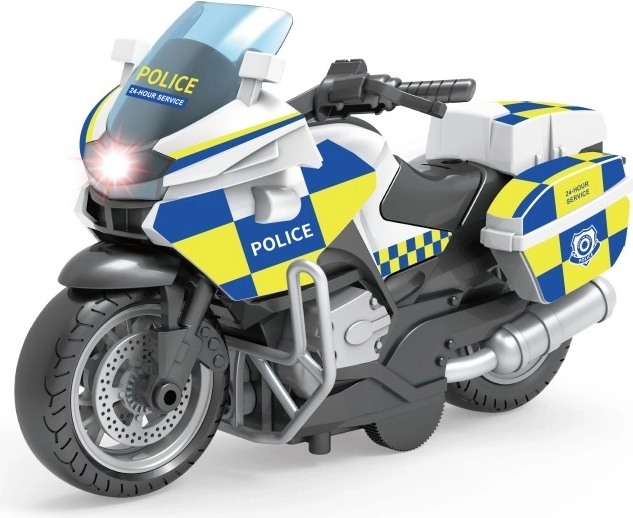 Moto de policía con función pull back