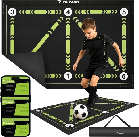 Trizand alfombrilla de entrenamiento de fútbol 60 × 90 cm