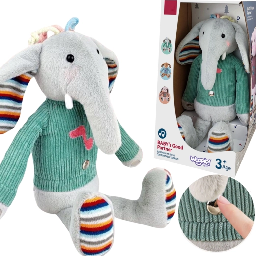 Woopie elefante interactivo de peluche con sonido y luz