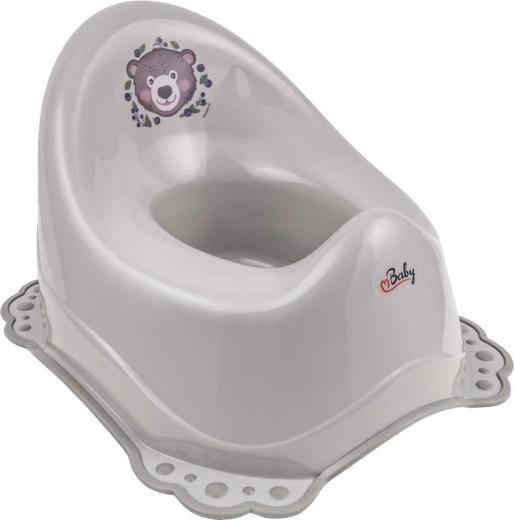 Orinal infantil antideslizante Maltex The Nature Buddies oso gris