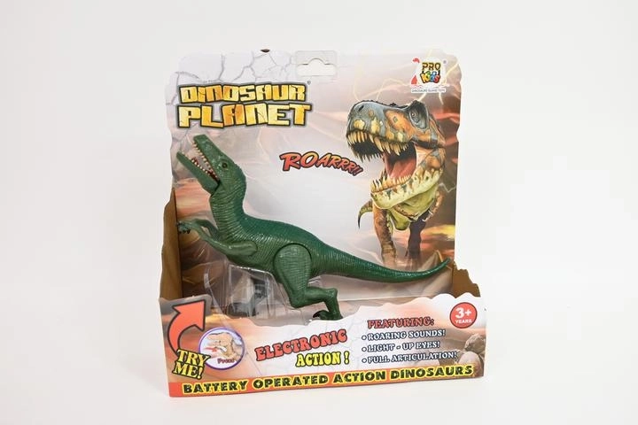 Dinosaurio Velociraptor con luz y rugido