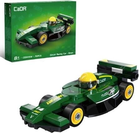 Kit de construcción Cada coche deportivo Circuit Racing Car verde