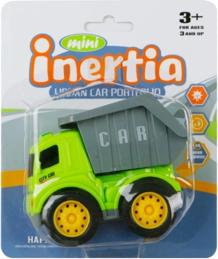 Mini vehículo de construcción con mecanismo de inercia