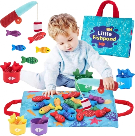 Woopie set del pequeño pescador para aprender a contar, 22 piezas