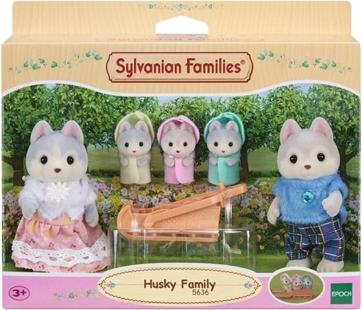 Familia husky de Sylvanian Families