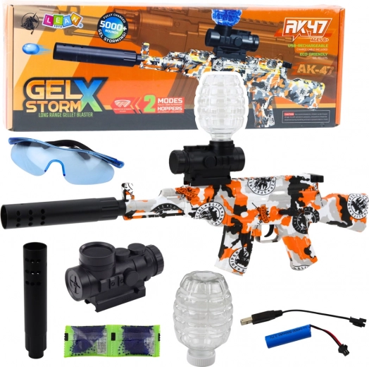 Carabina de bolas de gel acuáticas Graffiti AK47