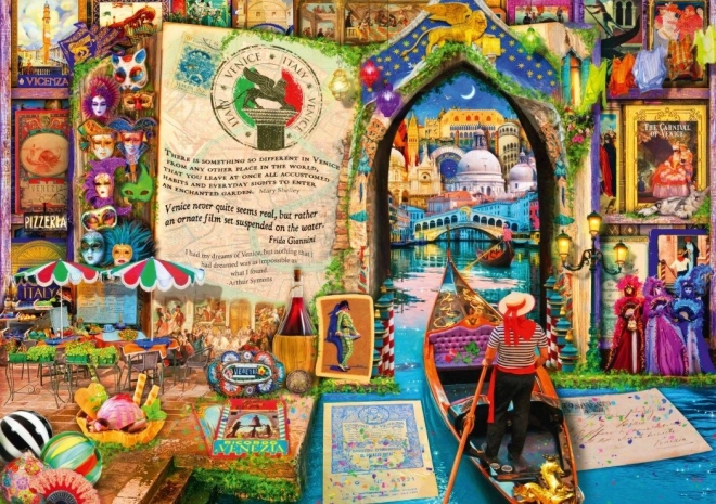 Puzzle La vida como un libro abierto: Venecia 4000 piezas BLUEBIRD