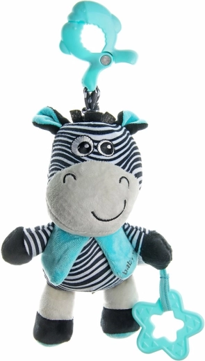 Juguete de peluche educativo con clip BABY MIX cebra