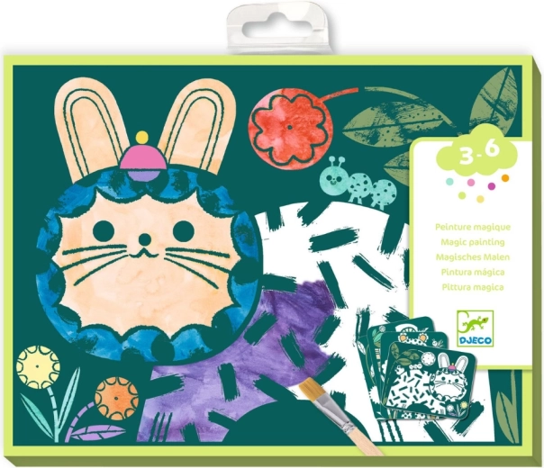 Djeco pinturas para colorear con agua animales con disfraces