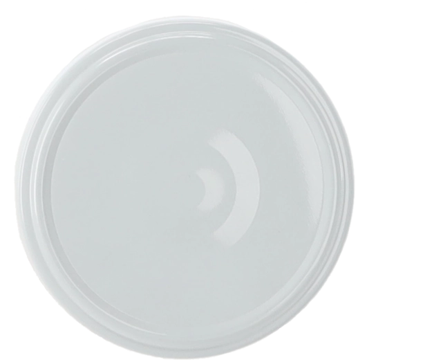 Tapa blanca para conservas 82 mm con 6 enganches