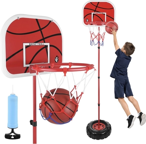 Canasta de baloncesto infantil con altura ajustable 109–170 cm ISO TRADE