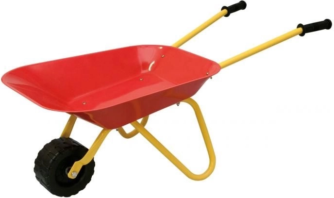 Carretilla metálica roja para niños Woody