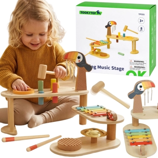 Mesa musical educativa Tooky Toy tucán