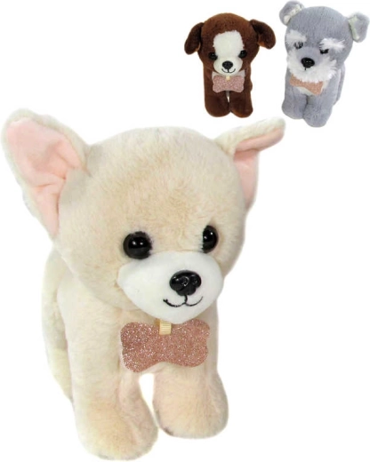 Perrito de peluche con sonido 20 cm a pilas - 1 unidad