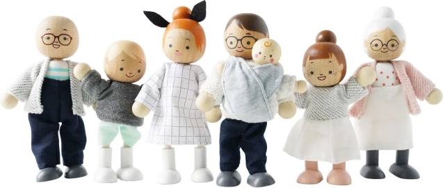 Muñecas de madera Mi familia - Le Toy Van