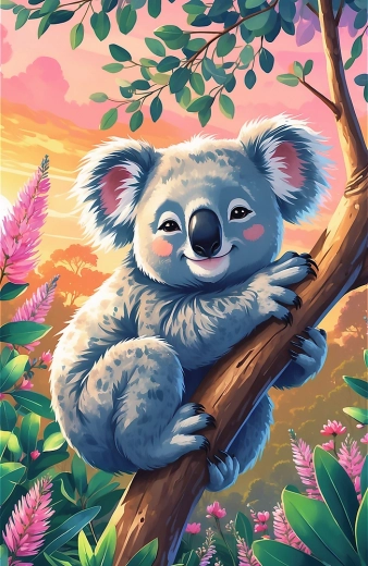 Puzzle Treflíci: Koala 54 piezas