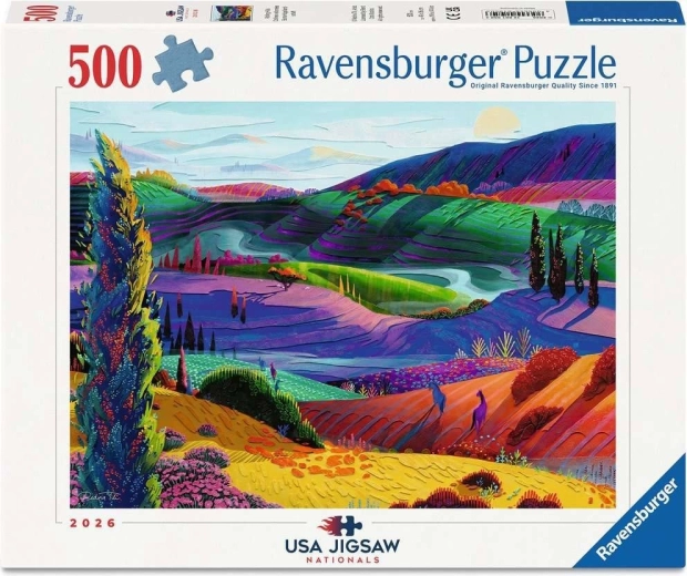 Puzzle Ravensburger USA jigsaw nationals 2026 – Colinas onduladas (500 piezas)