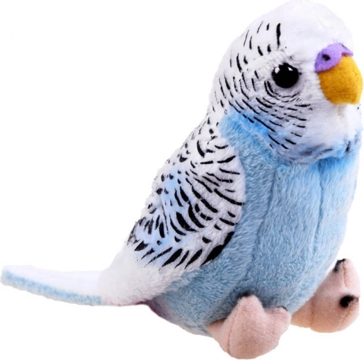 Periquito azul de peluche 13 cm