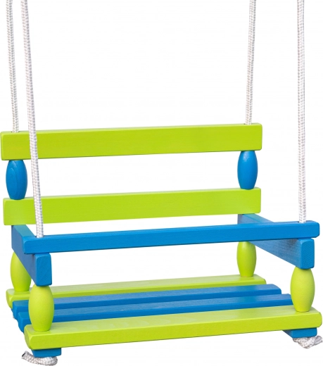 Columpio de madera verde 38 × 29 cm