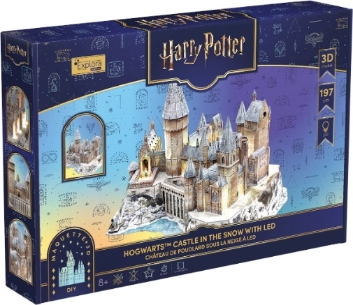 CubicFun Harry Potter castillo de Hogwarts puzzle 3D con LED (edición de invierno)