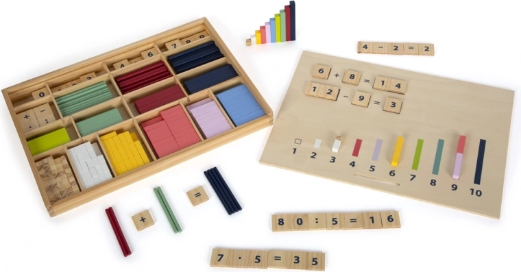 Set matemático de madera en caja SMALL FOOT Educate